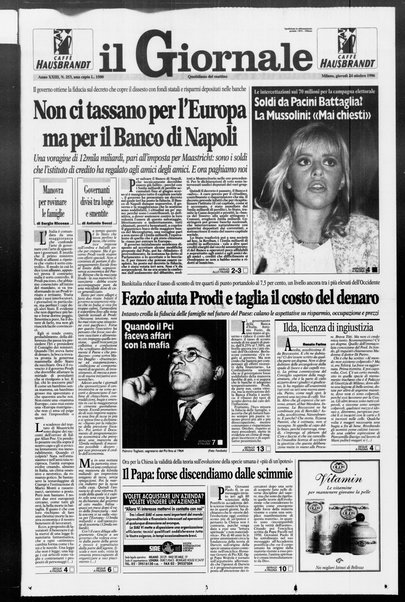 Il giornale : quotidiano del mattino